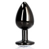 Ouch! Bijou anal Round Gem M 7 x 3.3 cm Noir-transparent